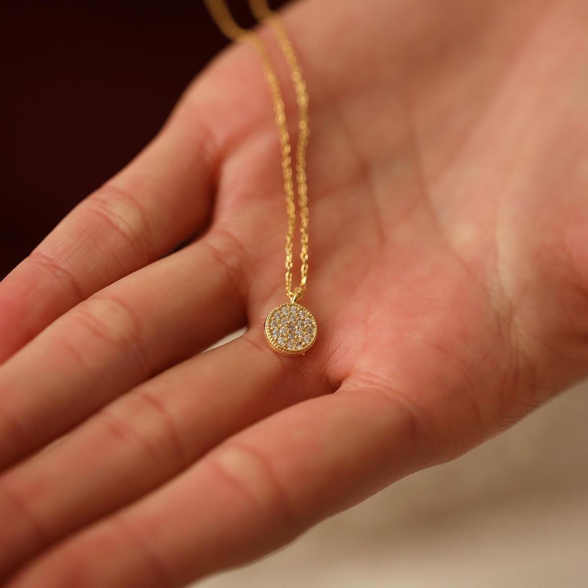 April Birthstone Necklace • Diamond Droplet Necklace • 925 Cz Necklace - Trending Silver Gifts