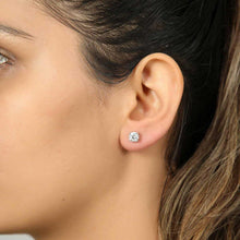 Solitaire Diamond Stud Earrings ¥ Solitaire Diamond Earrings - Trending Silver Gifts