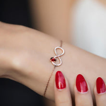 Ladybug Bracelet 14K Gold ¥ Ladybug Charm Infinity Symbol Bracelet - Trending Silver Gifts