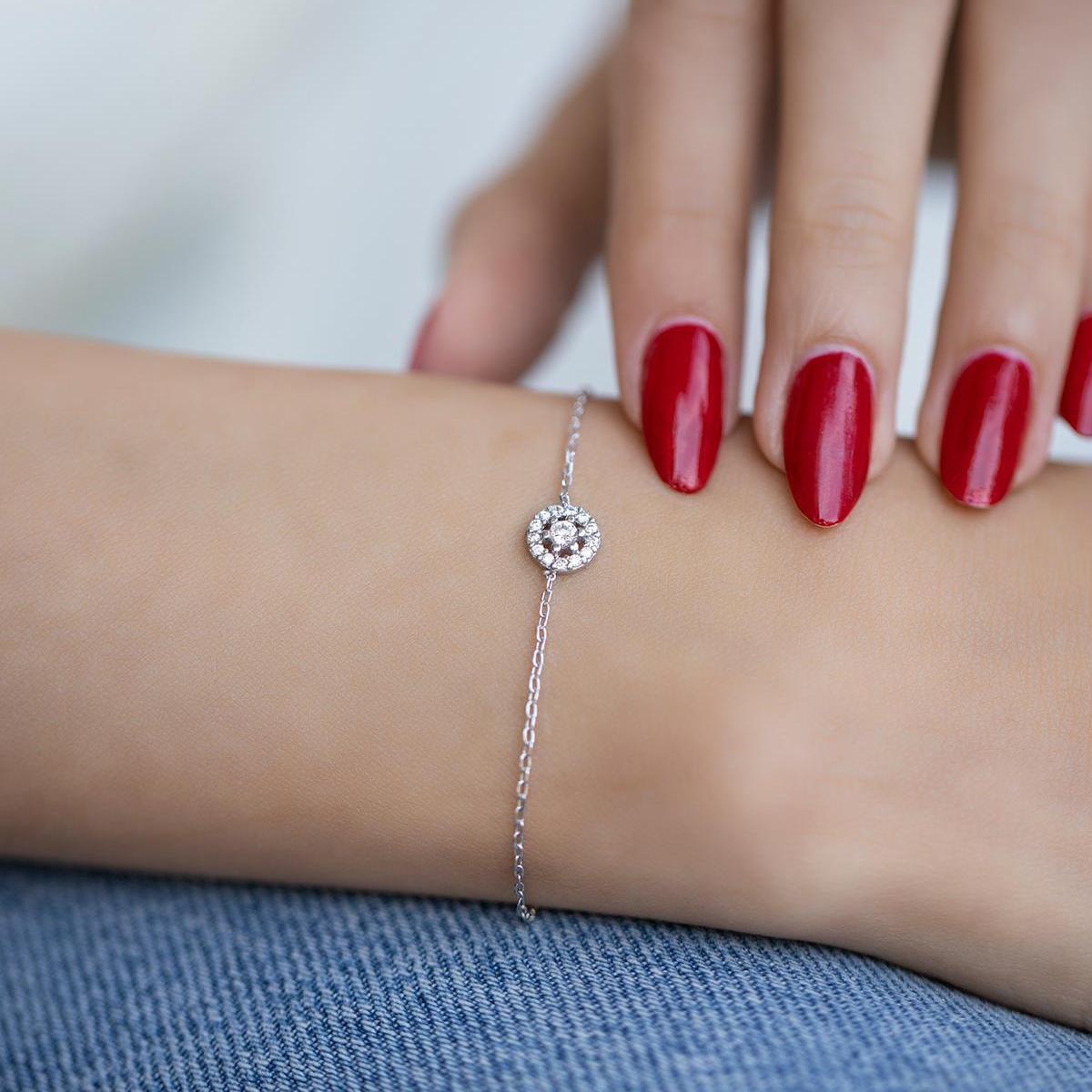 Cubic Zirconia Bracelets Wedding ¥ Cubic Zirconia Bracelet Silver - Trending Silver Gifts