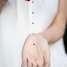 Sapphire Beaded Bracelet ¥ Blue Sapphire Birthstone Bracelet - Trending Silver Gifts