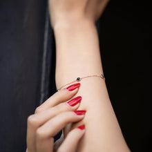 Black Zircon Bracelet ¥ Birthstone Bracelet For Grandma - Trending Silver Gifts