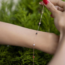 Black Zirconia Birthstone Silver Braclet ¥ Blue Sapphire Bracelet - Trending Silver Gifts