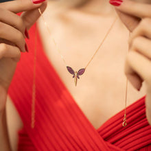 Amethyst Dragonfly Pendant Necklace ¥ Dragonfly Necklace Gold - Trending Silver Gifts