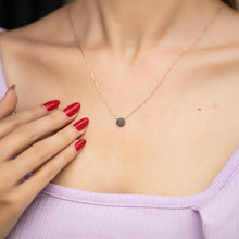 Black Zirconia Necklace ¥ Black Cubic Zirconia Silver Necklace - Trending Silver Gifts