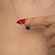 Black Zirconia Necklace ¥ Black Cubic Zirconia Silver Necklace - Trending Silver Gifts