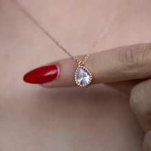 April Diamond Birthstone Necklace ¥ Diamond Drop Pendant Necklace - Trending Silver Gifts