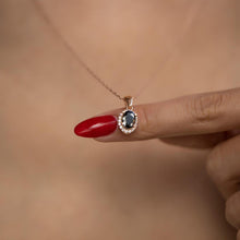 Black Cubic Zirconia Necklace ¥ Oval Black Zirconium Necklace - Trending Silver Gifts