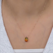 Colorful Shaded Teardrop Necklace ¥ Diamond Drop Pendant Necklace - Trending Silver Gifts