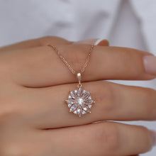 Diamond Lotus Necklace ¥ Lotus Flower Necklace ¥ Gift for Yoga Love - Trending Silver Gifts