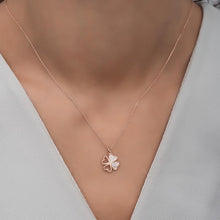 Clover Heart Necklace ¥ Four Leaf Clover Necklace ¥ Gift For Mom - Trending Silver Gifts