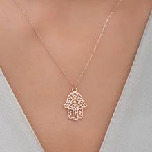 Hamsa Jewish Necklace ¥ Evil Eye Protection Necklace ¥ Gift For Her - Trending Silver Gifts