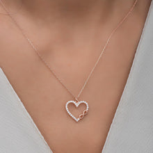 Rose Gold Tiny Infinity Necklace ¥ Infinity Symbol Heart Necklace - Trending Silver Gifts