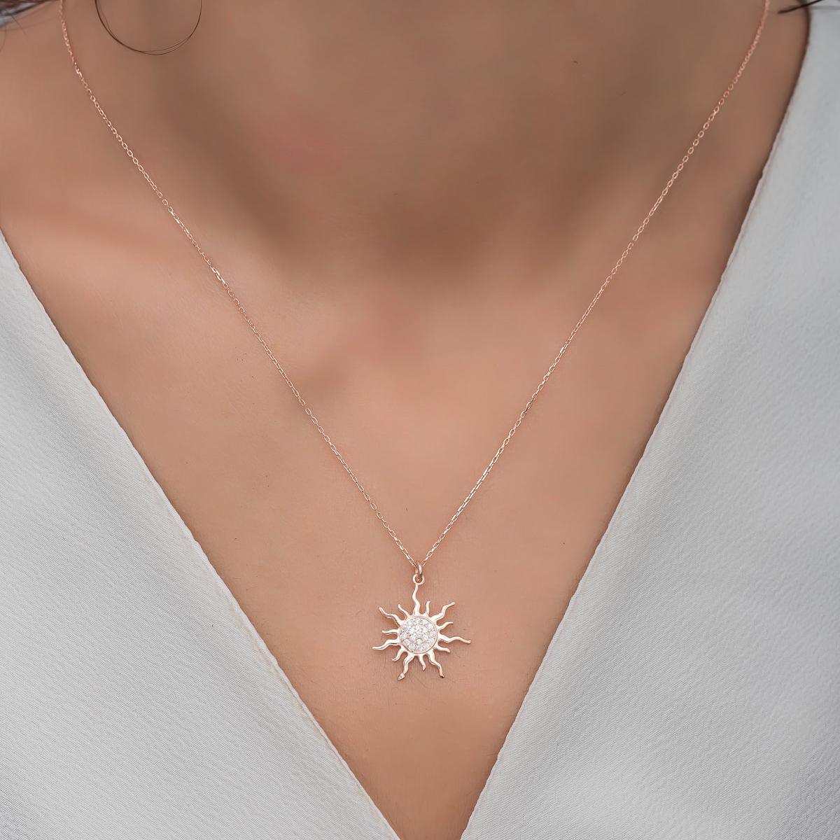 Sunshine Necklace Rose • You Are My Sunshine Necklace • Gift For Her - Trending Silver Gifts