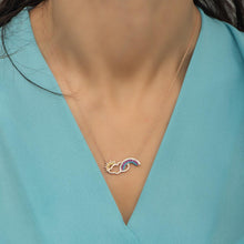 Rainbow Necklace Charm ¥ Cloud Necklace With Raindrops ¥ Gift For Mom - Trending Silver Gifts