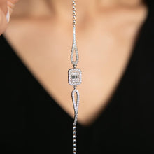 Cubic Zirconia Diamond Bahuette Bracelet ¥ Bracelet for Grandma - Trending Silver Gifts