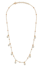 Rose Gold Satellite Necklace ¥ Cz Diamond Necklace, Cz Necklace Silver - Trending Silver Gifts