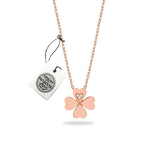 Four Leaf Clover Necklace With Swarovski Stone ¥ Clover Necklace Gold - Trending Silver Gifts