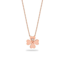 Four Leaf Clover Necklace With Swarovski Stone ¥ Clover Necklace Gold - Trending Silver Gifts