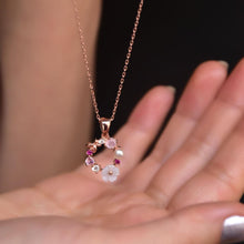 Magnolia Flower Necklace ¥ Mother Of Perl Flower Necklace - Trending Silver Gifts