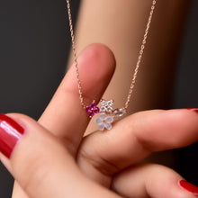 Flower Necklace Silver ¥ Clover Mother Of Pearl Necklace - Trending Silver Gifts