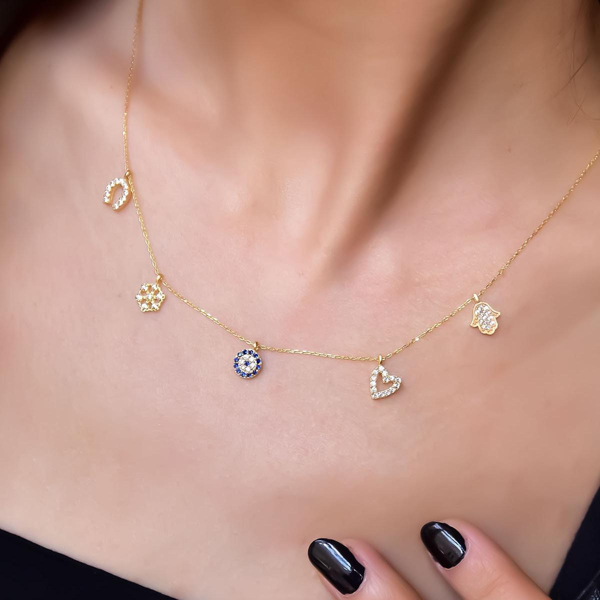 Birthday Gift For Mom Who Has Everything ¥ Luck Necklace Gold - Trending Silver Gifts