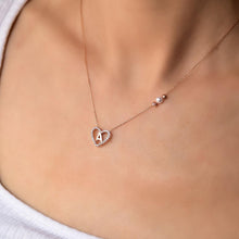 Initial Pendant Heart Necklace ¥ Pearl Necklace With Pendant - Trending Silver Gifts