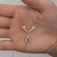 Amethyst Crystal Necklace ¥ Amethyst Birthstone Necklaces - Trending Silver Gifts