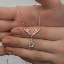 Amethyst Crystal Necklace ¥ Amethyst Birthstone Necklaces - Trending Silver Gifts