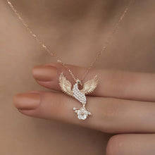 Rise Of The Phoenix Necklace ¥ Phoenix Rising with Magnolia Necklace - Trending Silver Gifts