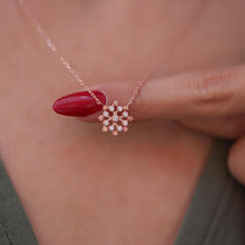 Snowflake Necklace Diamond ¥ Snowflake Pendant Women Necklace - Trending Silver Gifts