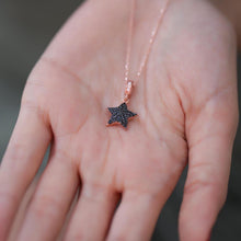 Star Sign Necklace ¥ Black Zirconia Necklace ¥ Star Necklace Silver - Trending Silver Gifts