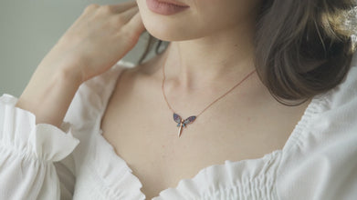 Dragonfly Pendant Necklace ¥ Dragonfly Necklace Silver ¥ Gift For Her
