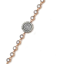 Diamond Satellite Chain Bracelet ¥ Diamond Rose Bracelet - Trending Silver Gifts