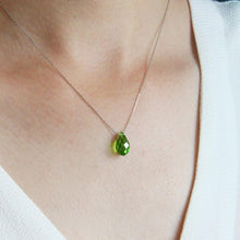 Peridot Pendant Necklace ¥ August Birthstone Jewelry ¥ Gift For Her - Trending Silver Gifts