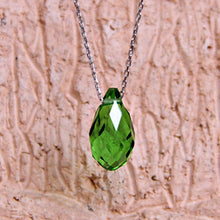 Peridot Pendant Necklace ¥ August Birthstone Jewelry ¥ Gift For Her - Trending Silver Gifts