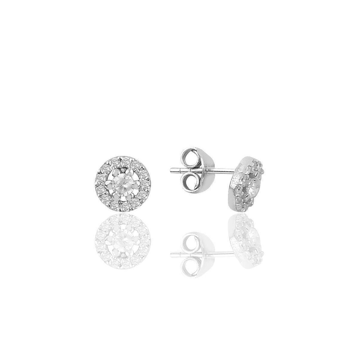 Solitaire Diamond Stud Earrings • Bridesmaid Gifts For Wedding Day - Trending Silver Gifts