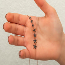 7 Pointed Star Necklace ¥ Black Zirconia Star Necklace ¥ Gift For Her - Trending Silver Gifts
