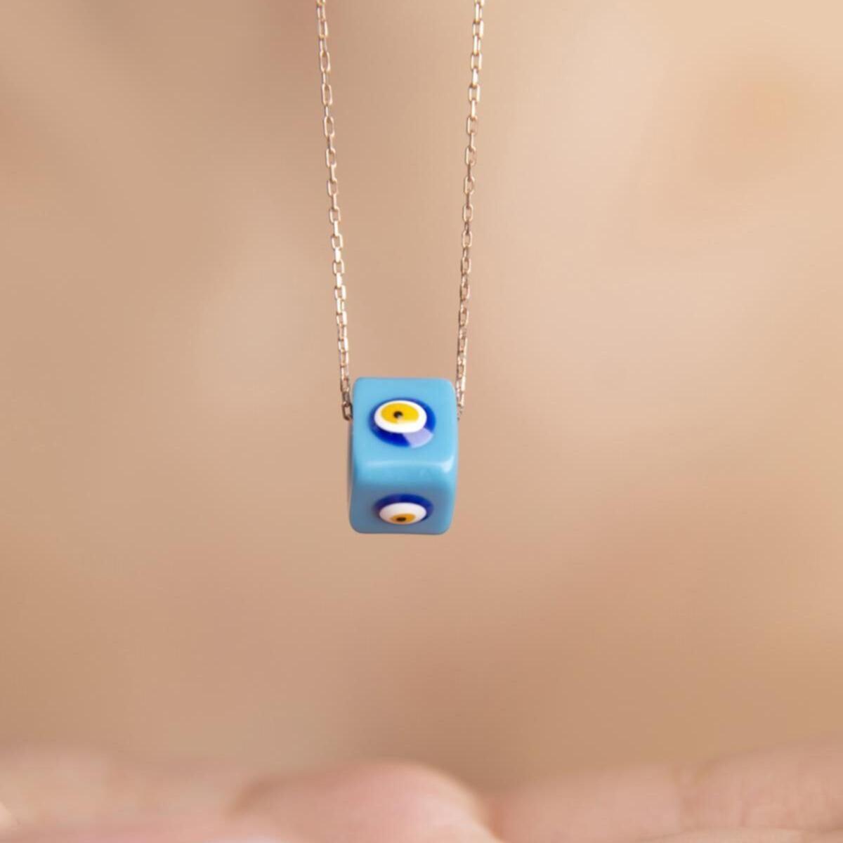 Evil Eye Blue Necklace ¥ Protection Eye Necklace ¥ Eye Evil Necklace - Trending Silver Gifts