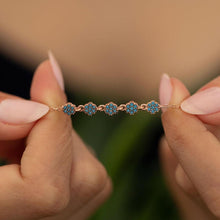 Turquoise Daisy Silver Bracelet ¥ Turquoise Stone Silver Bracelet - Trending Silver Gifts