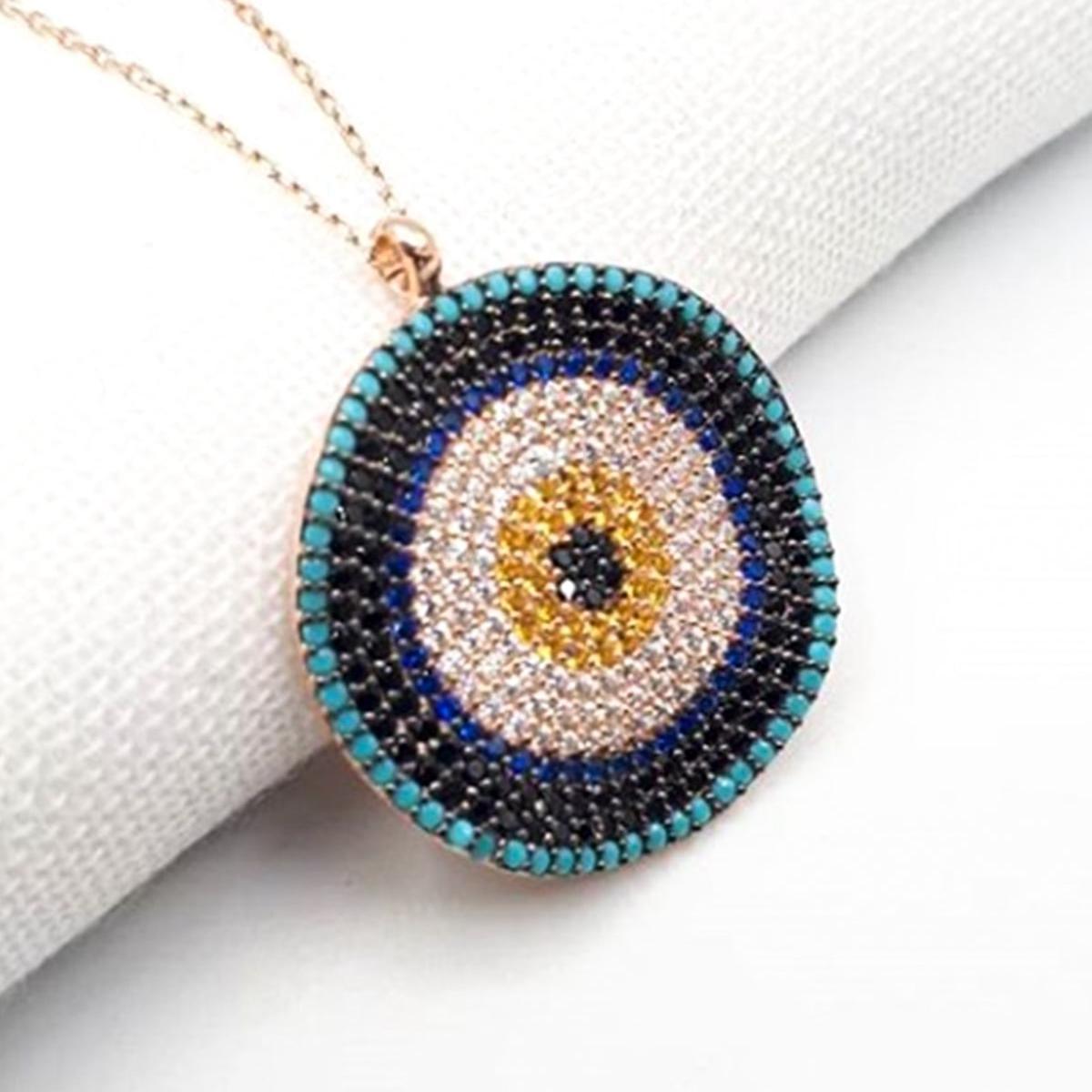 Evil Eye Protection Necklace • Evil Eye Necklace Silver - Trending Silver Gifts