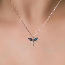 Dragonfly Diamond Necklace ¥ Sterling Silver Dragonfly Necklace - Trending Silver Gifts
