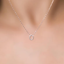 O Initial Necklace Rose ¥ Rose Gold Initial Necklace ¥ Gift For Her - Trending Silver Gifts
