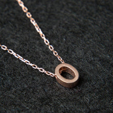 O Initial Necklace Rose ¥ Rose Gold Initial Necklace ¥ Gift For Her - Trending Silver Gifts