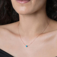 Blue Turquoise Stone Necklace ¥ Raw Blue Turquoise Stone Necklace - Trending Silver Gifts