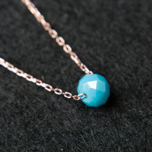 Blue Turquoise Stone Necklace ¥ Raw Blue Turquoise Stone Necklace - Trending Silver Gifts