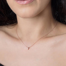 F Initial Necklace Rose ¥ Rose Gold Initial Necklace ¥ Gift For Her - Trending Silver Gifts