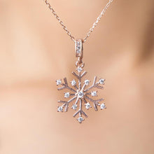 Snowflake Pendant Necklace ¥ Cz Diamond Snowflake Necklace - Trending Silver Gifts