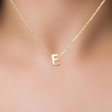 E Initial Necklace Gold ¥ 14K Gold Initial Necklace ¥ Gift For Her - Trending Silver Gifts