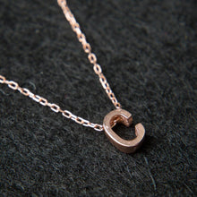 C Initial Necklace Rose ¥ Rose Gold Initial Necklace ¥ Gift For Her - Trending Silver Gifts